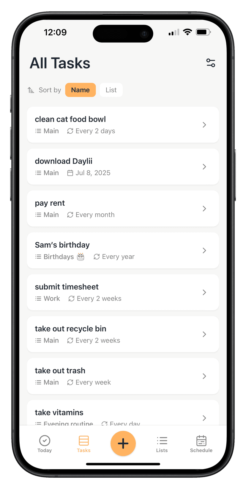 Daylii App Screenshot