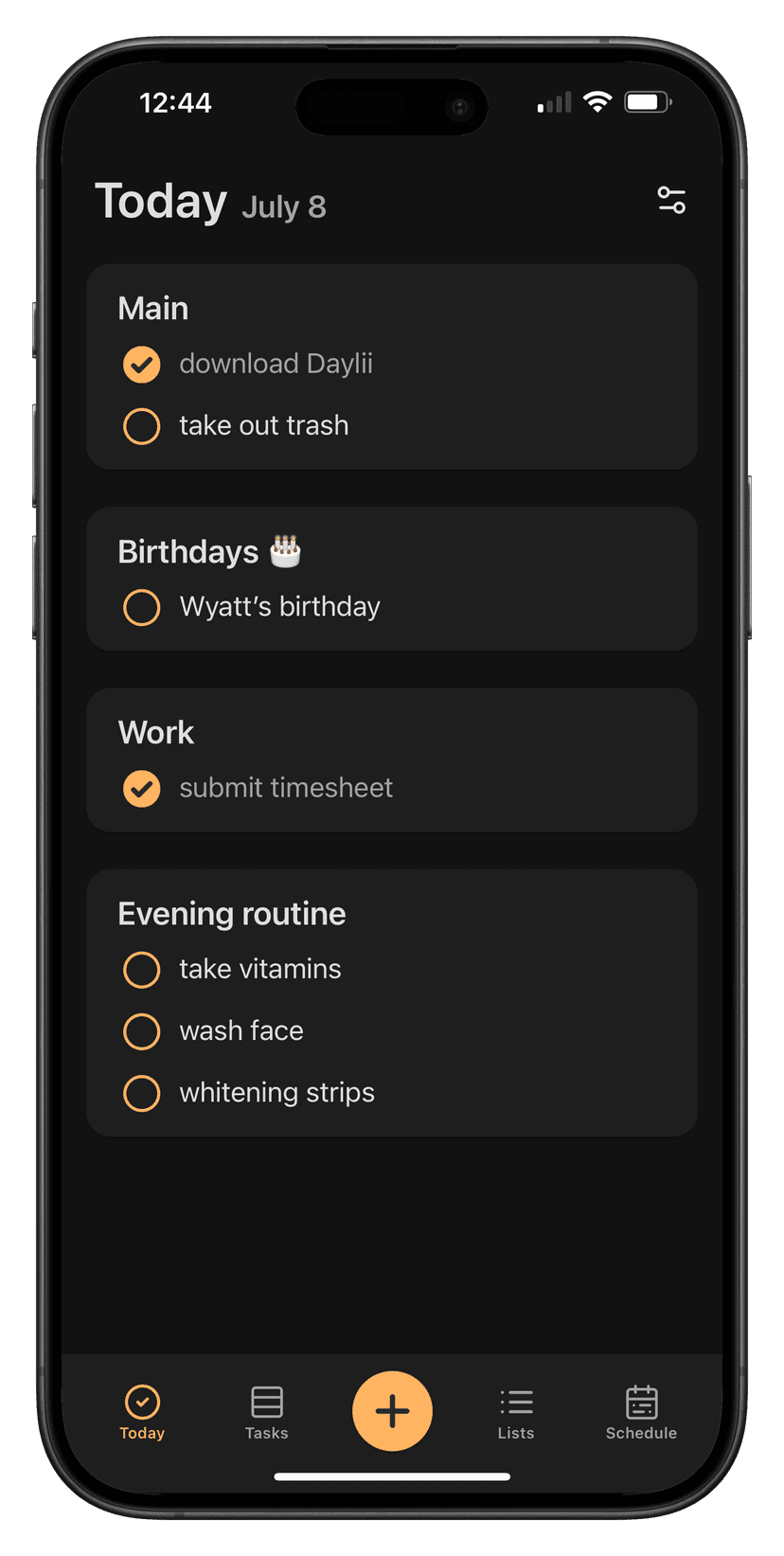Daylii App Screenshot