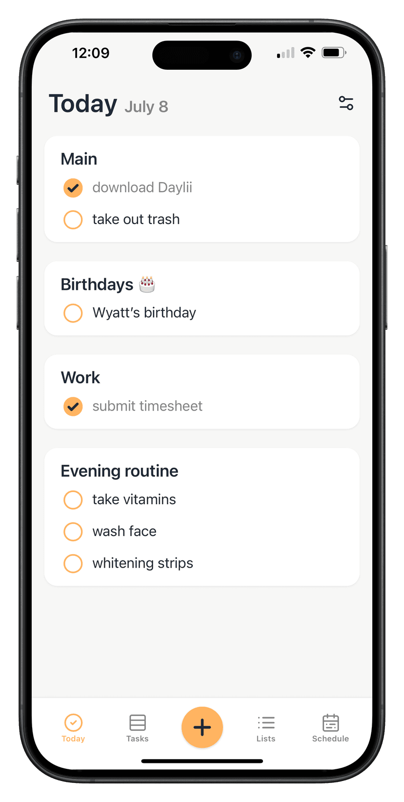 Daylii App Screenshot